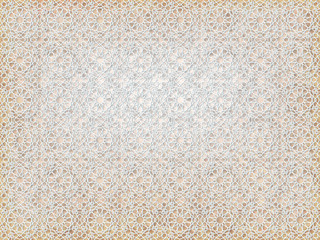 background ancient arabian beige ornament. seamless pattern. pattern generated in  computer.vector illustration