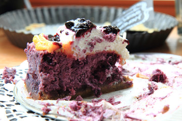 fresh blueberries cake