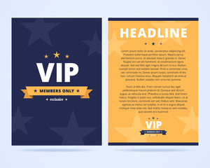 VIP club flyer layout.