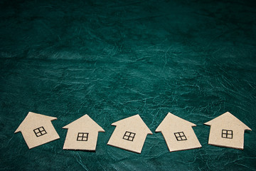 A few paper houses