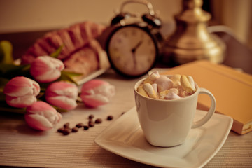 Writing time with coffee