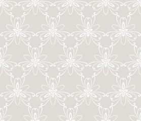 Fototapeta na wymiar Seamless oriental ornament in the style of baroque. Traditional classic vector pattern