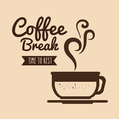 delicious coffee break design 