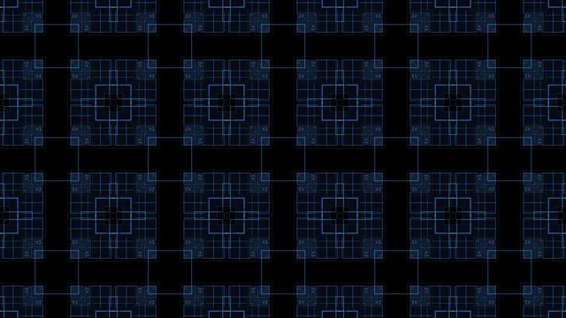 Squares on dark background