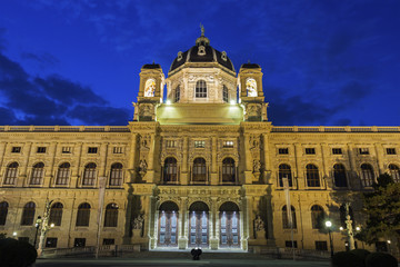 Fototapeta na wymiar Maria-Theresien-Platz in Vienna in Austria
