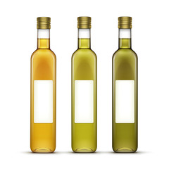 Alcohol Beverages Drinks Whiskey or Sunflower Olive Oil Glass Bottles