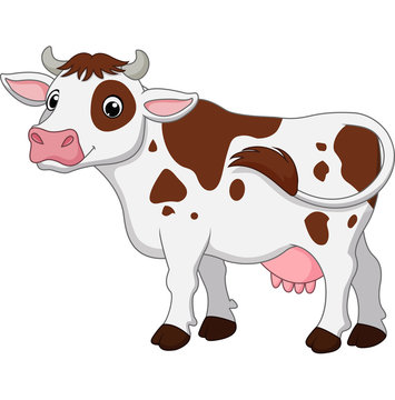 illustration of a cow on a white background