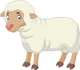 Fototapeta premium Baby sheep cartoon