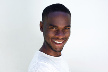 Portrait of smiling young african man