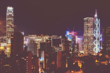 Fototapeta premium Hong Kong at night