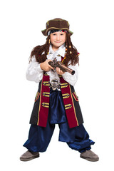 Fototapeta premium A funny boy dressed as pirate