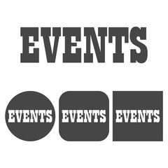 Fototapeta premium Event icon - vector icons set