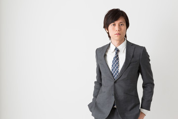 portrait of fashionable businessman isolated on white background