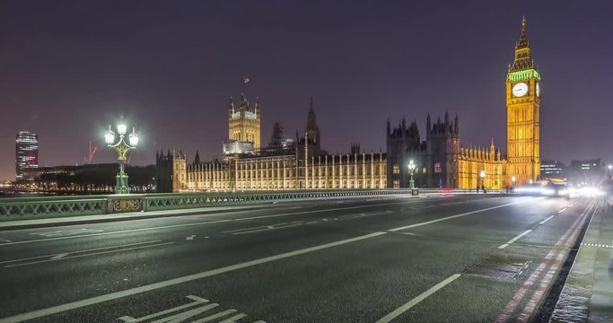 The Palace of Westminster & Big Ben, London, UK.