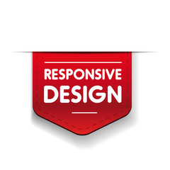 Responsive design red ribbon