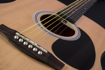 Fototapeta premium Detalle de guitarra acústica