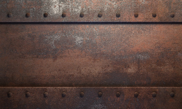 Stahl-Hintergrund mit Rost