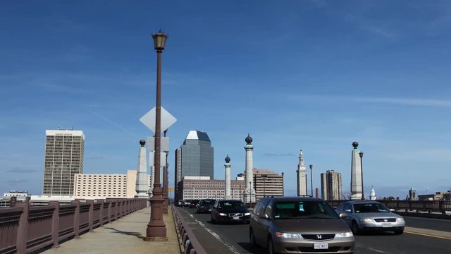 4K UltraHD Timelapse of the skyline of Springfield, Massachusetts 