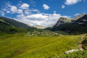 Fototapeta na wymiar Landscape of Green hills in Pirin Mountain , Bulgaria