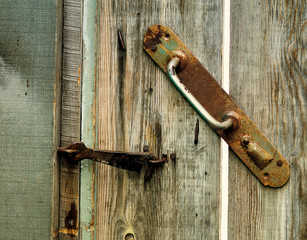 forged hook and metal handle