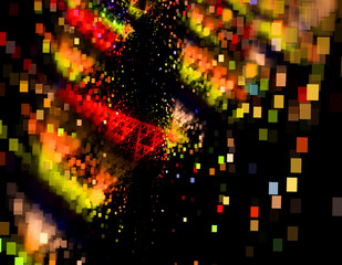 Obraz premium Abstract fractal illustration for creative design