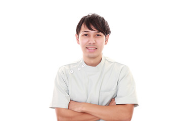 Obraz premium 笑顔の男性看護師