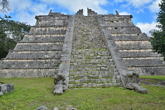 The grave of the priest. Mayan archeological site of Chichen Itz
