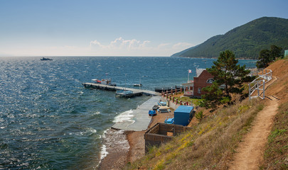 The marina in the village of Bolshie Koty on Lake Baikal © afrutin