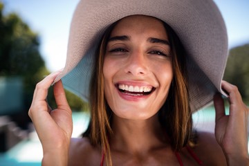 Portrait of smiling woman