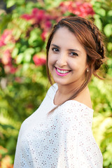 Fototapeta premium Girl smiling outside