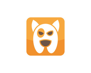 dog head vector logo icon design 1