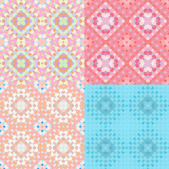 pattern colorful geometric  pink circles seamless. 