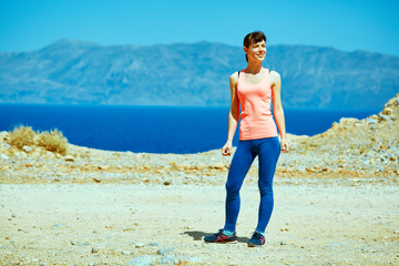 woman enjoying freedom on travel