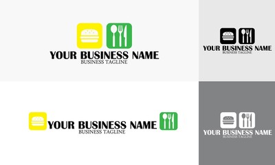 food logo vector and 
restaurant