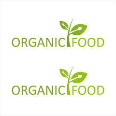 Organic food logo