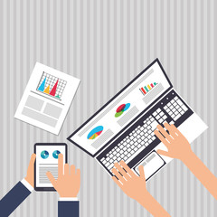 icon of business people, vector design