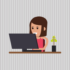 icon of business people, vector design