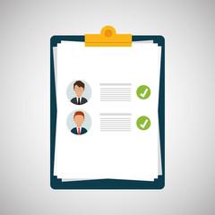 Flat illustration about Human resources 