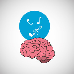 Think different design over white background