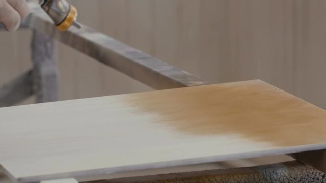 wood paint.close-up
