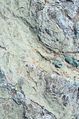 Portrait of stone with quartz patterns