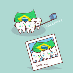 Fototapeta premium brazil tooth take a picture