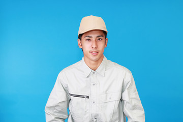 笑顔の作業員
