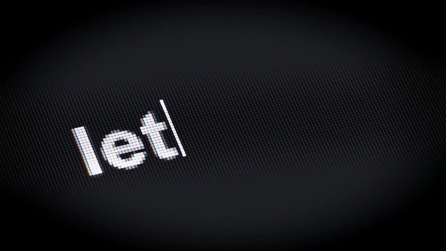 "let's go!" on the screen