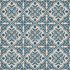 Seamless worn out antique background 227_flower leaf vine cross