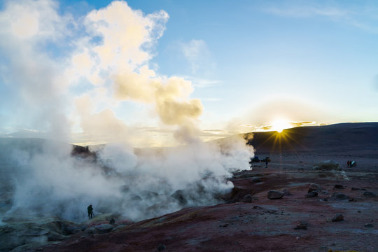 View of Geothermal Field in Bolivia
