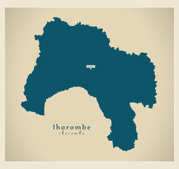 Modern Map - Ihorombe MG