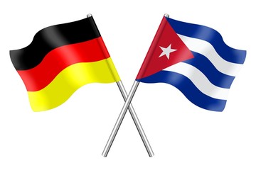 Flags: Germany and Cuba
