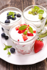 yogurt and fruit
