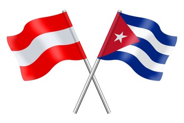 Flags: Austria and Cuba